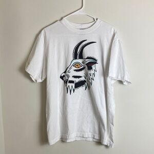 FILSON White Pioneer Goat Graphic T-Shirt Size L
